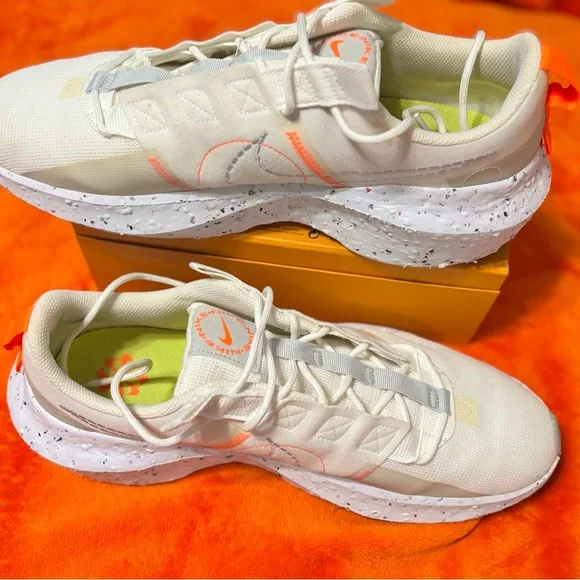 NEW Nike Crater Impact SE Men's Sneakers White/Sunkist Orange DEADSTOCK - Sz 13 - Picture 10 of 16